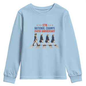 1776 National Champs Youth Sweatshirt Funny Founding Father Roading Parody 4th of July