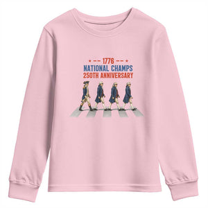 1776 National Champs Youth Sweatshirt Funny Founding Father Roading Parody 4th of July