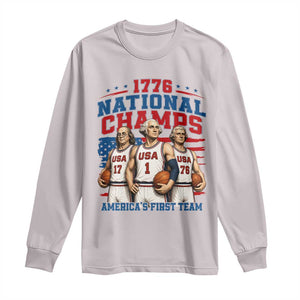 1776 National Champs Long Sleeve Shirt Patriotic Founding Fathers Basketball Undefeated America