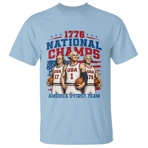 1776 National Champs T Shirt Patriotic Founding Fathers Basketball Undefeated America