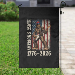 250 Years America Anniversary Garden Flag Patriotic Bigfoot Playing Guitar 4th Of July TS14 Print Your Wear