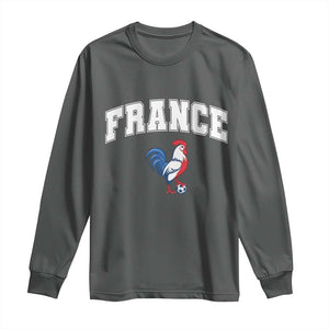 France Flag Gallic Rooster French National Pride Long Sleeve Shirt