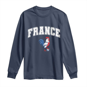 France Flag Gallic Rooster French National Pride Long Sleeve Shirt