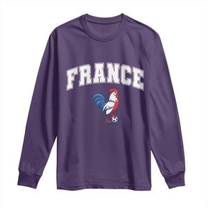 France Flag Gallic Rooster French National Pride Long Sleeve Shirt