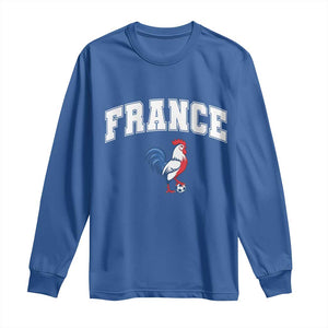 France Flag Gallic Rooster French National Pride Long Sleeve Shirt