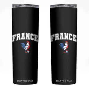 France Flag Gallic Rooster French National Pride Skinny Tumbler TS14 Black Print Your Wear