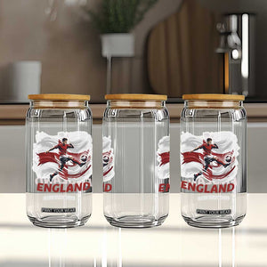 England Soccer Fan English Flag Glass Can TS14 Print Your Wear