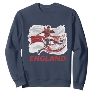 England Soccer Fan English Flag Sweatshirt