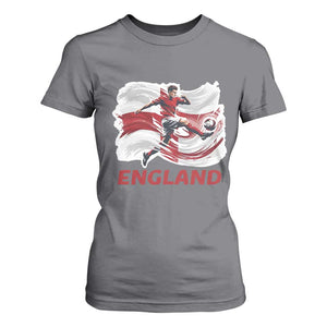 England Soccer Fan English Flag T Shirt For Women