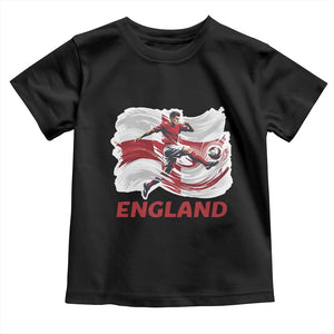 England Soccer Fan English Flag Toddler T Shirt
