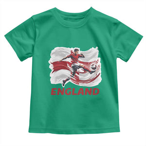 England Soccer Fan English Flag Toddler T Shirt