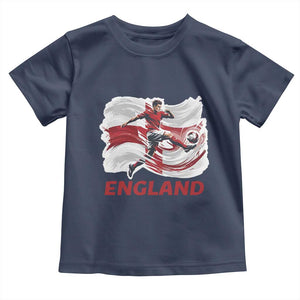 England Soccer Fan English Flag Toddler T Shirt