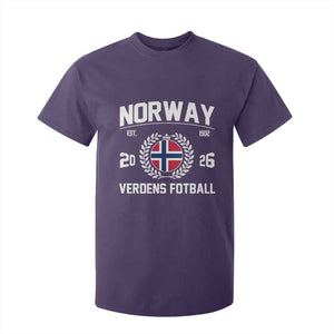 Norway Soccer Football Fan 2026 Norwegian Flag T Shirt For Kid