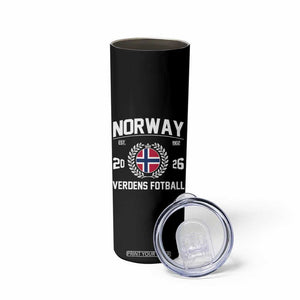 Norway Soccer Football Fan 2026 Norwegian Flag Skinny Tumbler TS14 Print Your Wear