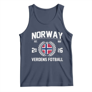Norway Soccer Football Fan 2026 Norwegian Flag Tank Top