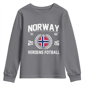 Norway Soccer Football Fan 2026 Norwegian Flag Youth Sweatshirt