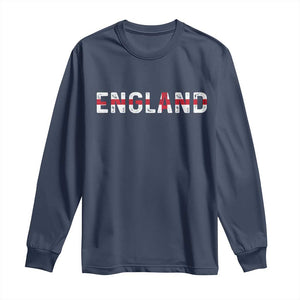 England English Flag Vintage Long Sleeve Shirt