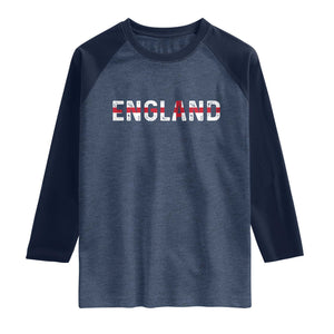 England English Flag Vintage Raglan Shirt