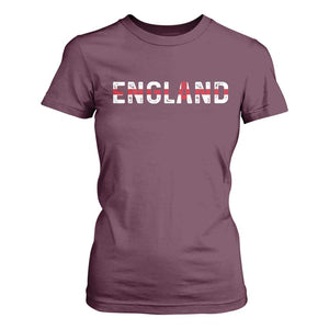 England English Flag Vintage T Shirt For Women