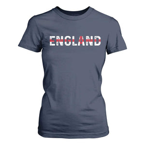 England English Flag Vintage T Shirt For Women