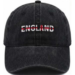 England English Flag Vintage Washed Cotton Baseball Cap