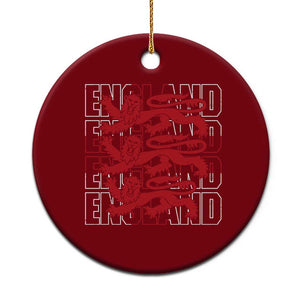 England Flag Lion Symbol English Pride Ceramic Ornament