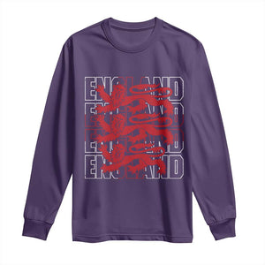 England Flag Lion Symbol English Pride Long Sleeve Shirt