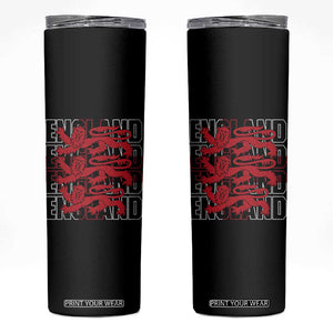 England Flag Lion Symbol English Pride Skinny Tumbler TS14 Black Print Your Wear