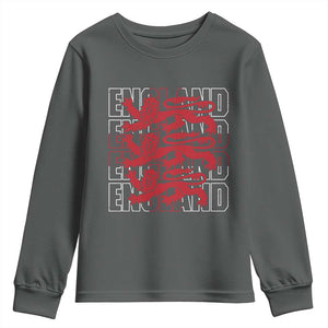 England Flag Lion Symbol English Pride Youth Sweatshirt