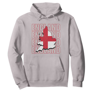 England Map St George's Cross English Roots Hoodie