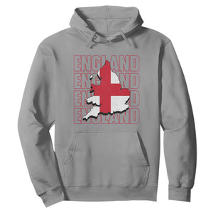 England Map St George's Cross English Roots Hoodie