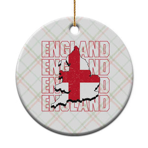 England Map St George's Cross English Roots Ceramic Ornament