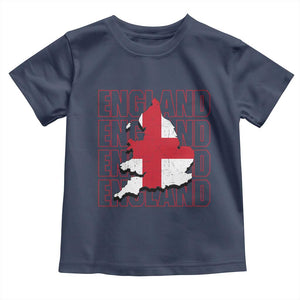 England Map St George's Cross English Roots Toddler T Shirt