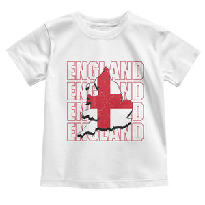 England Map St George's Cross English Roots Toddler T Shirt