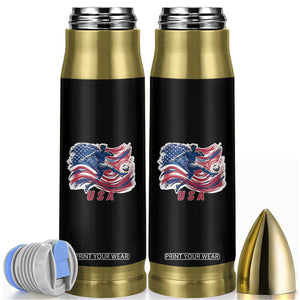 USA Soccer Fan American Flag Bullet Tumbler TS14 Black Print Your Wear