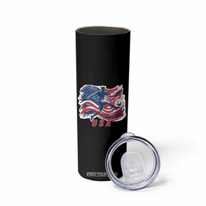 USA Soccer Fan American Flag Skinny Tumbler TS14 Print Your Wear