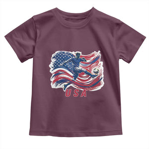 USA Soccer Fan American Flag Toddler T Shirt