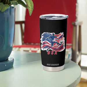 USA Soccer Fan American Flag Tumbler Cup TS14 Print Your Wear