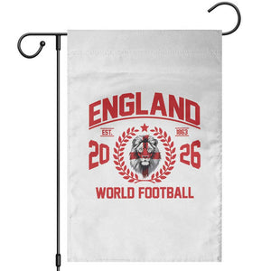 England Football Flag Garden Flag Lion St George Cross Soccer Fan Patriotic TS14 White Print Your Wear
