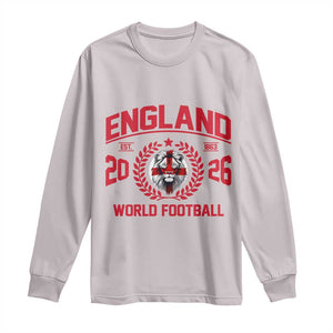 England Football Flag Long Sleeve Shirt Lion St George Cross Soccer Fan Patriotic