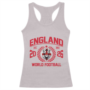 England Football Flag Racerback Tank Top Lion St George Cross Soccer Fan Patriotic