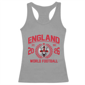 England Football Flag Racerback Tank Top Lion St George Cross Soccer Fan Patriotic