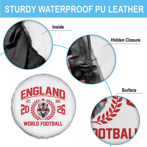 England Football Flag Spare Tire Cover Lion St George Cross Soccer Fan Patriotic TS14 Print Your Wear