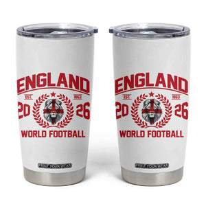 England Football Flag Tumbler Cup Lion St George Cross Soccer Fan Patriotic TS14 White Print Your Wear