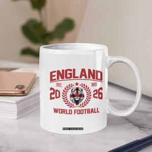 England Football Flag Coffee Mug Lion St George Cross Soccer Fan Patriotic TS14 Print Your Wear