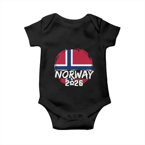 Norway 2026 Soccer Football Fan Norwegian Flag Baby Onesie