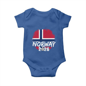 Norway 2026 Soccer Football Fan Norwegian Flag Baby Onesie