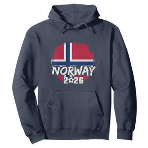 Norway 2026 Soccer Football Fan Norwegian Flag Hoodie
