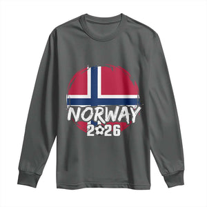 Norway 2026 Soccer Football Fan Norwegian Flag Long Sleeve Shirt