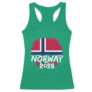 Norway 2026 Soccer Football Fan Norwegian Flag Racerback Tank Top
